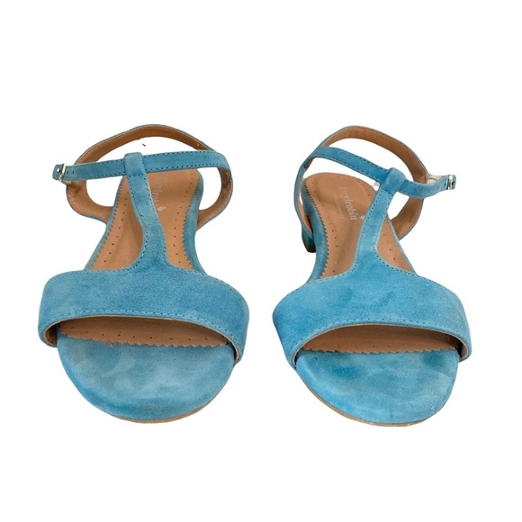 Anthropologie | Farylrobin Macarena Suede Heels Size 6 - Picture 5 of 11